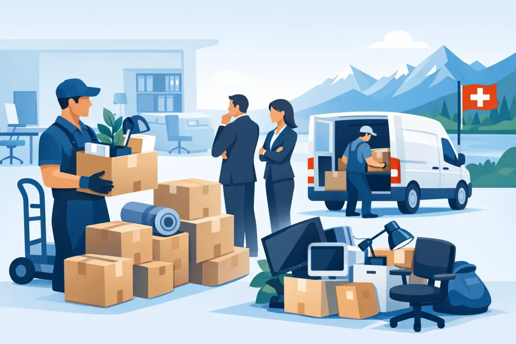 Entreprise débarras bureau en Suisse romande