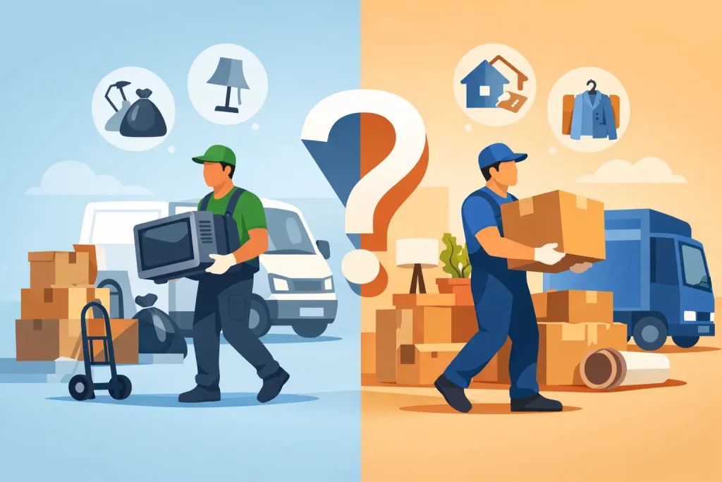 Débarras professionnel ou déménageur ?