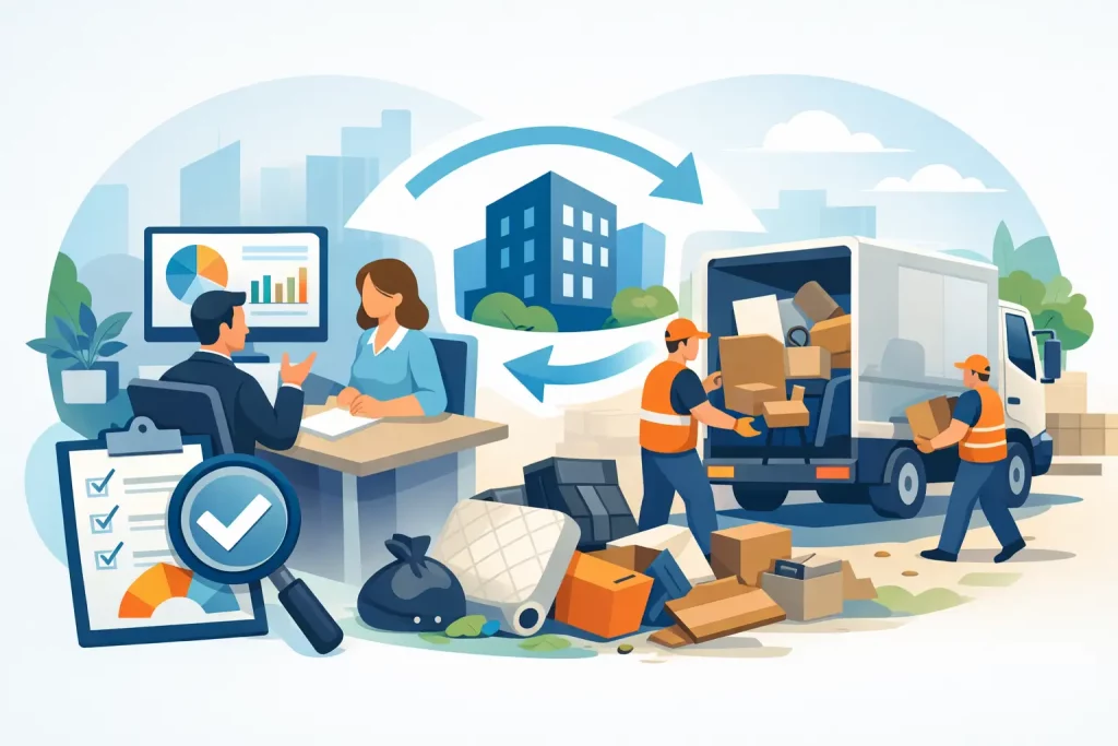 Évaluation entreprise enlèvement encombrants