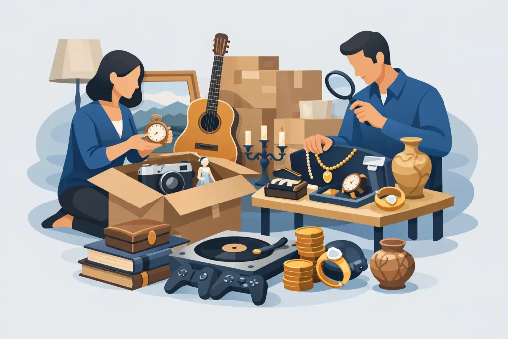 Objets à valoriser lors d'un débarras