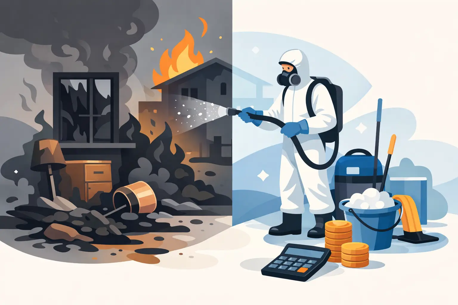 Combien coûte un nettoyage après incendie ?