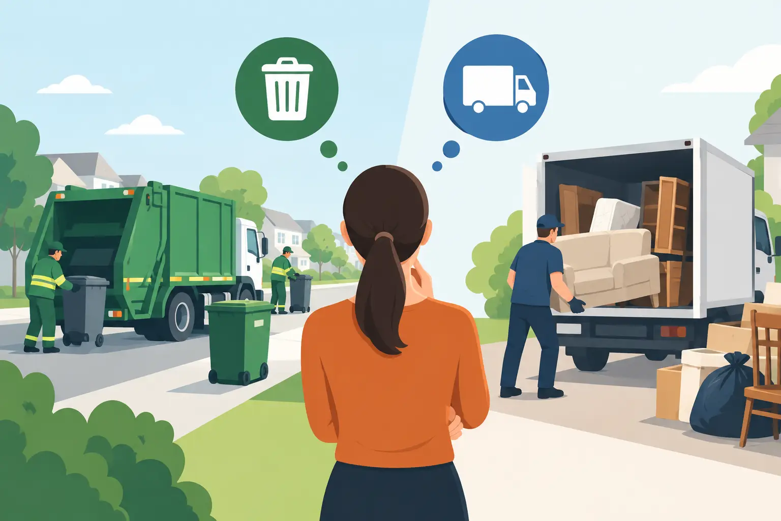 Collecte municipale ou débarras, que choisir ?