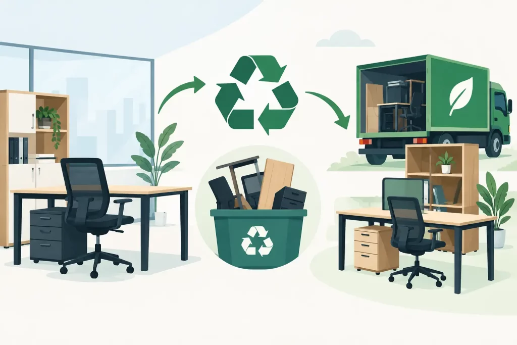 Recyclage de mobilier de bureau : coûts et méthode